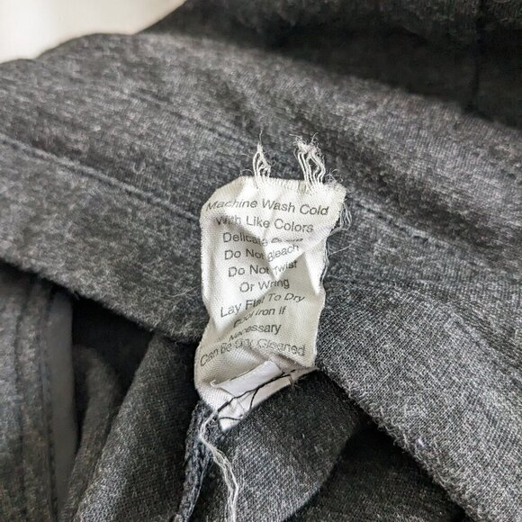 CAbi Miranda Gray Pencil Skirt Womens Size 4 Paneled Charcoal Back-Zip Stretch - Picture 14 of 16